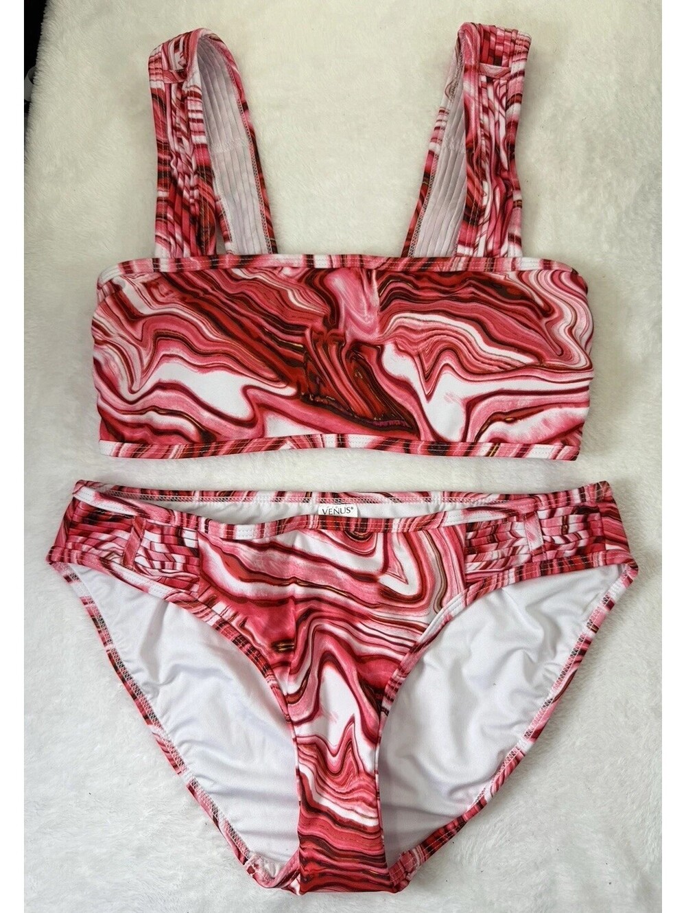 Venus Bikini Set 6 Top Bottom Red Womens 2 Piece Swim Swimwear Swimsuit New